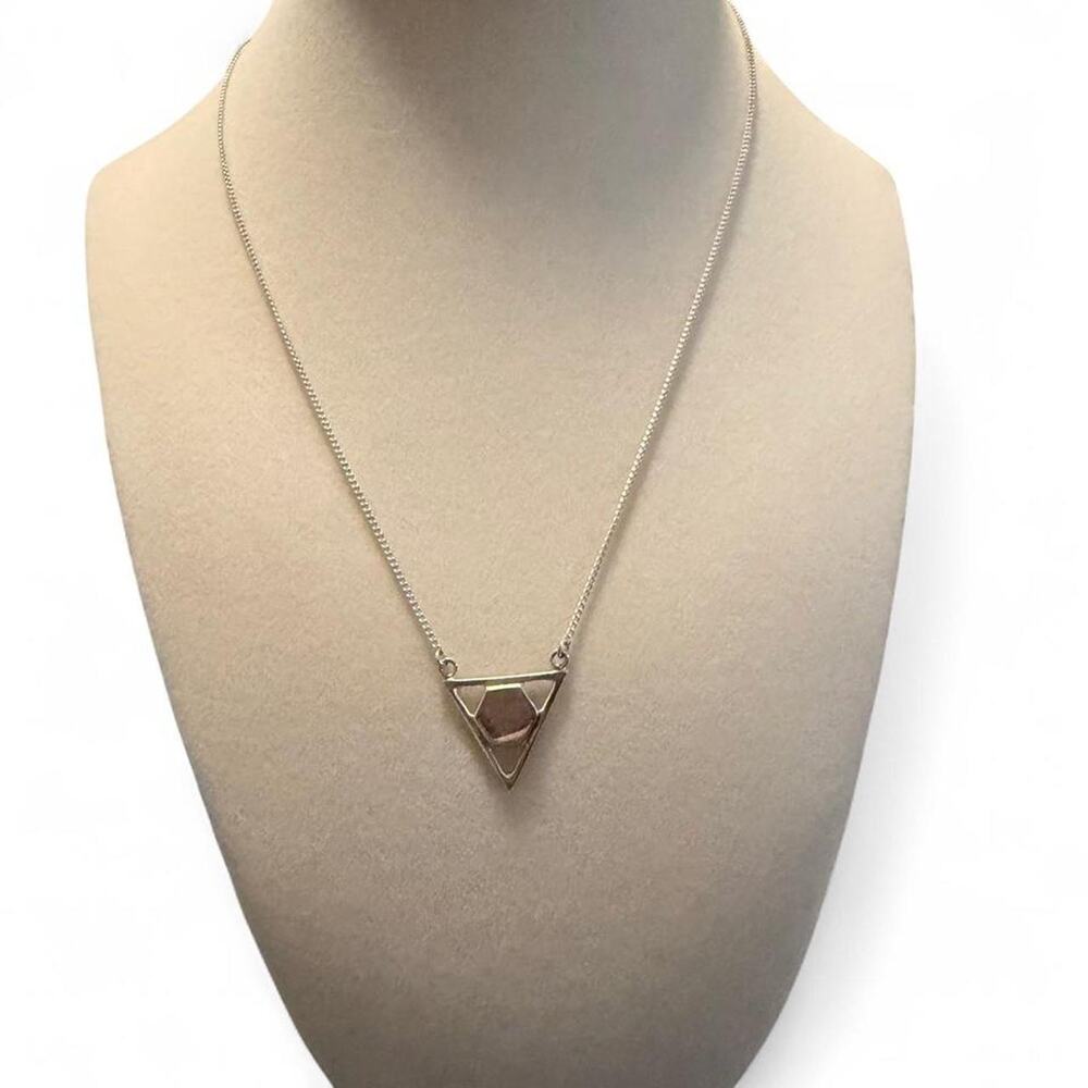 Sophie Blake Petite Lisa Classic Sterling Silver 925 Triangle Necklace